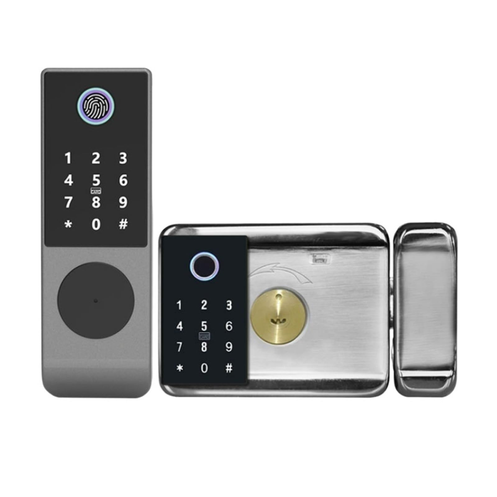 Cerradura Inteligente WIFI Tuya Smart Para Exterior Con Doble Lector de Huella