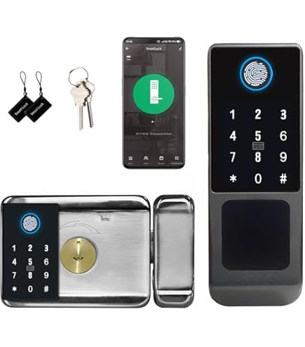 Cerradura Inteligente WIFI Tuya Smart Para Exterior Con Doble Lector de Huella - Imagen 3